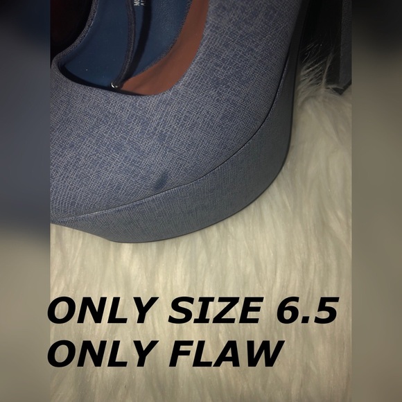 DOLLHOUSE Blue Denim CutOut Heels - Picture 6 of 6